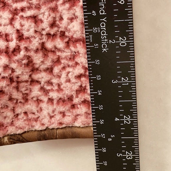 Realtree Women's‎ Pink & White Sherpa Fleece Size Large Pullover 1/4 Zip Front - Picture 9 of 10
